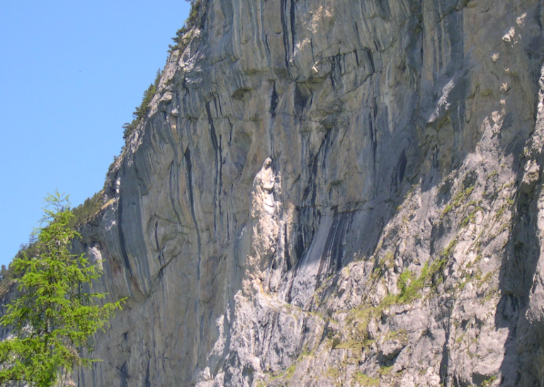 Shape of Madonna in a mountain