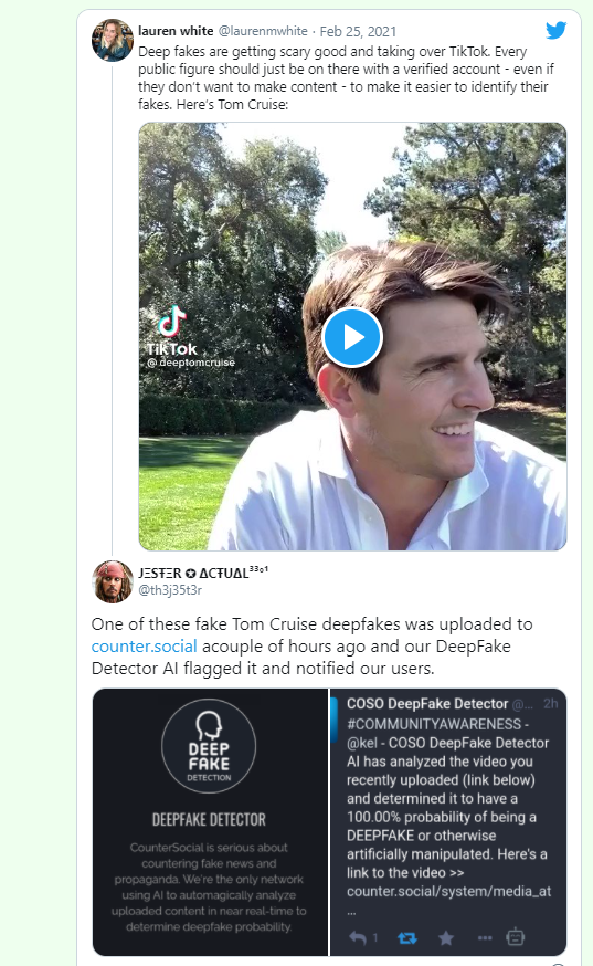 Tom Cruise Deepfake screenshot